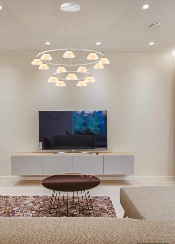 Premium Chandelier Light White +Khaki