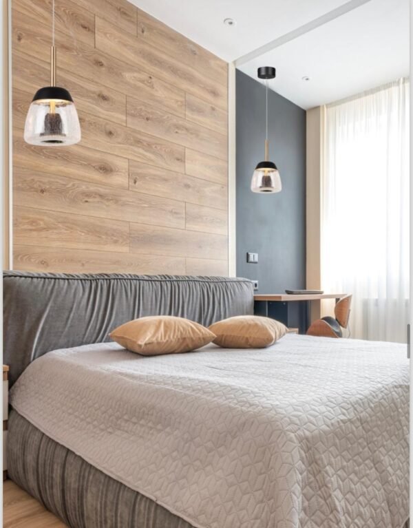 Premium Pendant Light - Sand Black +Gold